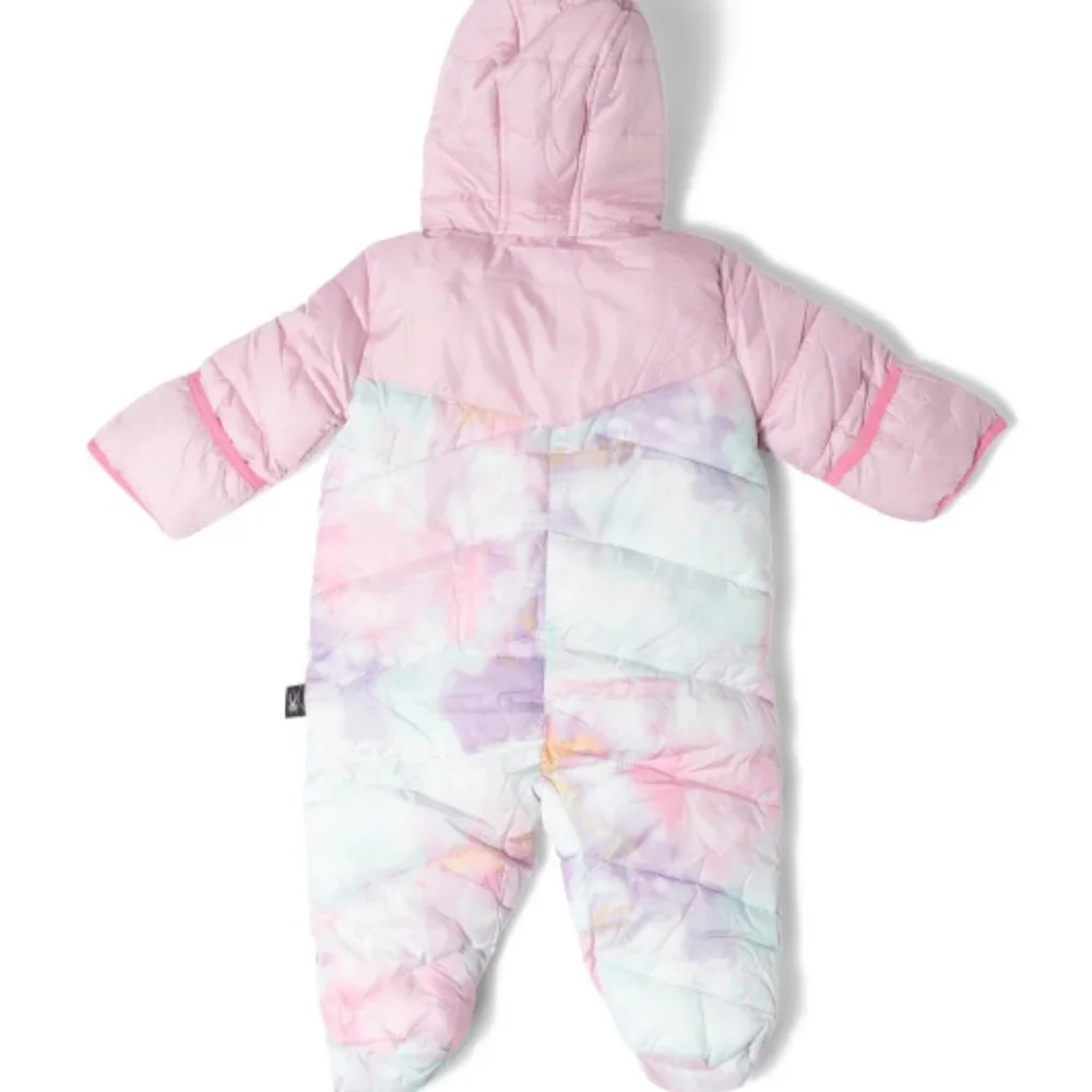 Spyder Newborn Girl Fleece Lined Hooded Full Body Snowsuit Pram NWT